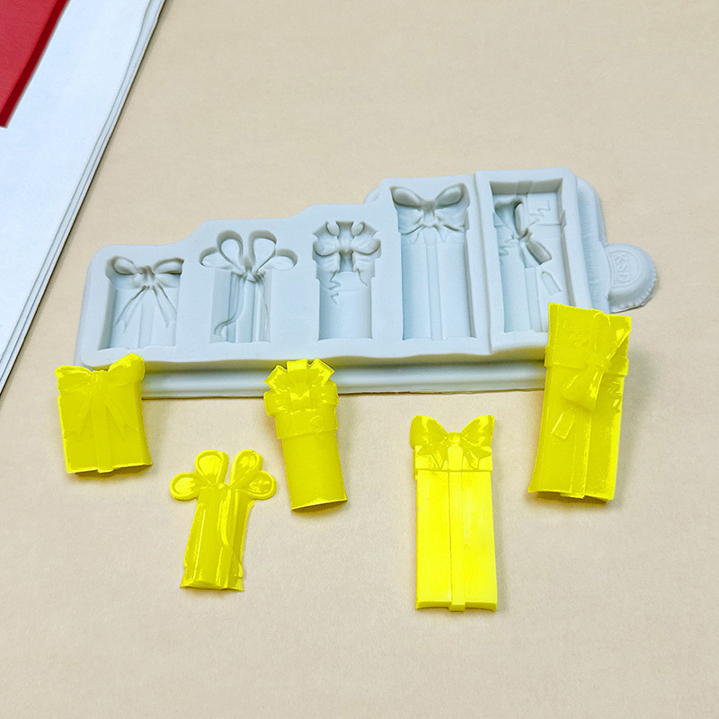 Молд силиконовый Подарки 175 на 71 мм серый Киев - изображение 5