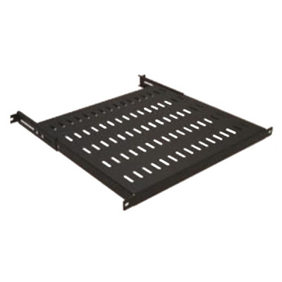 Полка 19" Mirsan 1U глиб. 525мм, регульована 525-710, RAL 9005 (MR.SBR80.01_YK) Вінниця - фото 1