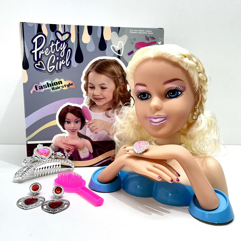 Лялька-манекен Голова для зачісок манікюру з аксесуарами (3397) Чернігів - фото 1