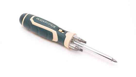 Викрутка універсальна реверсивна з підсвіченням 4LED і комплектом біт, L-250мм (PH1, PH2, PZ2, SL5, Одеса