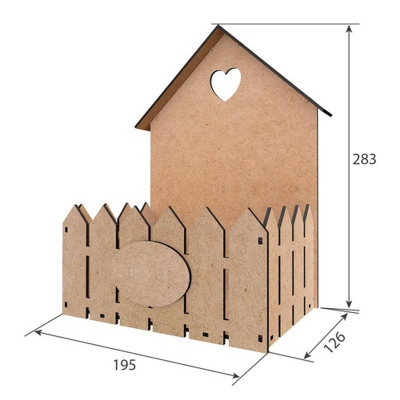 Заготовка для декорування "Будиночок" FDPO-402 для фруктів, солодощів, квітів Вінниця - фото 2