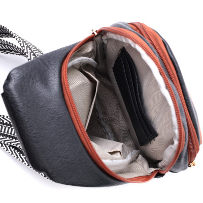 Сумка Vintage З отвором для навушників з екошкіри Чорна (22787) Вінниця - фото 3