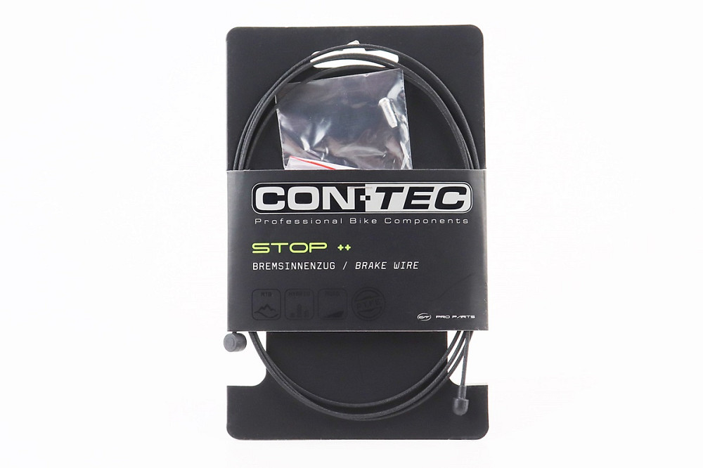 Трос гальмівний 1350мм універсальний MTB/ROAD з кінцевиком, нержавіюча сталь, тефлонове покриття, чорний Slick Stainless with Teflon CP-B3/B4 Киев - изображение 1