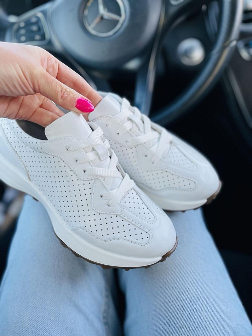 EMELI Кросівки жіночі EMELI 171/37 ST білі (весна-осінь, шкіра натуральна) (5020) Коломия - фото 5