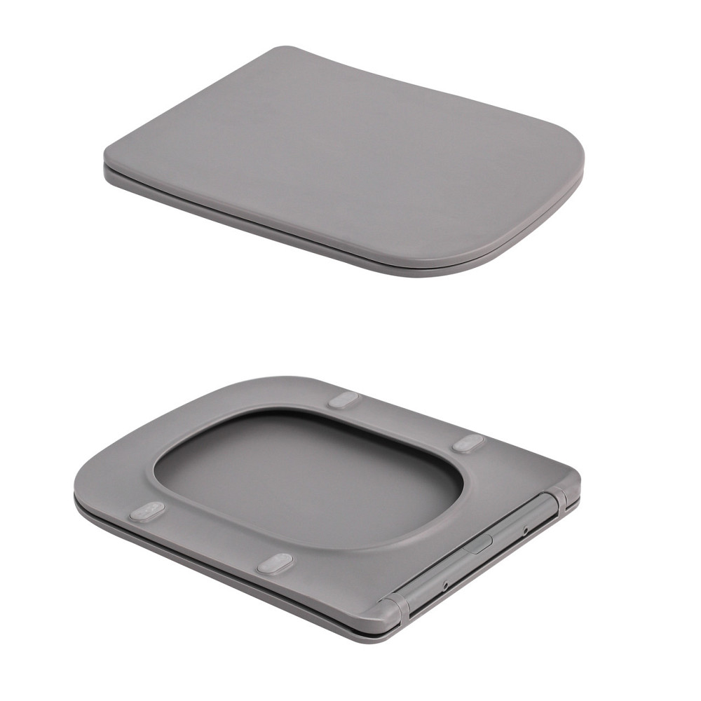 Унітаз підвісний Tern Ultra Quiet 490×365×325 мм, Stone Grey, із сидінням Slim Duroplast/Soft-close/Quick Release Київ - фото 8