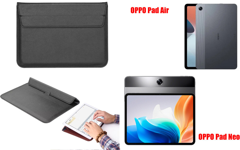 Чохол-конверт VitoCase для OPPO Pad Air, Pad Neo, з функцією підставки для планшета Чорний Київ - фото 1