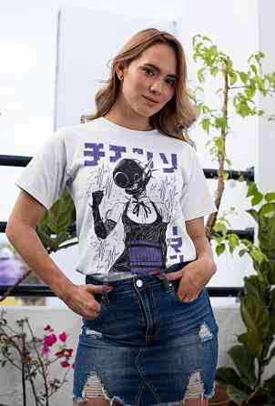 Футболка аниме Человек-бензопила оверсайз (S/M/L) Черний AnimeJ0063 Днепр