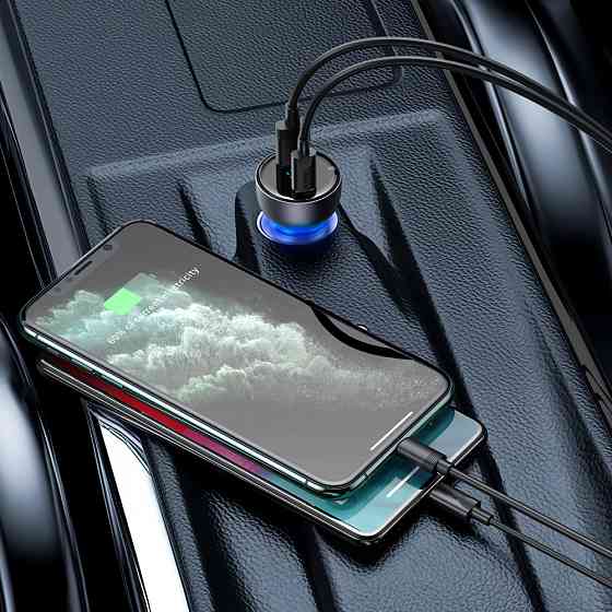 Автомобільний зарядний пристрій Baseus PPS 65W USB+Type-C сірий Львів