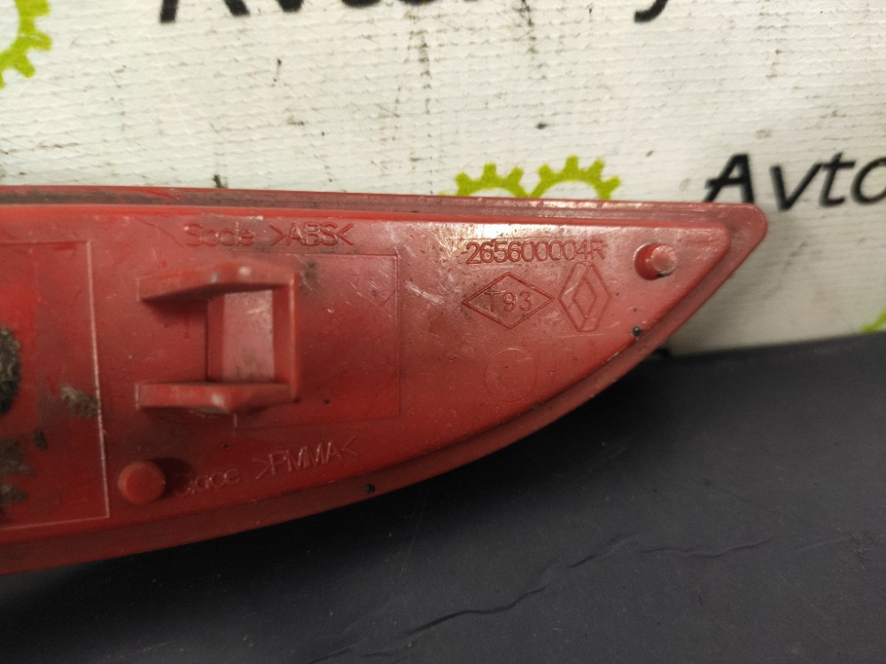 Катафот (світловідбивач) бампера задній правий Renault Megane III 2009-2015 (265600004R) Ковель - изображение 3