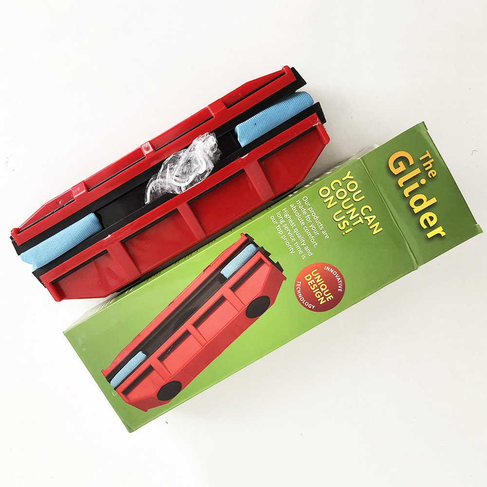 Щітка магнітна для миття скла з двох сторін Glider Червона WL-42 Івано-Франківськ - фото 9