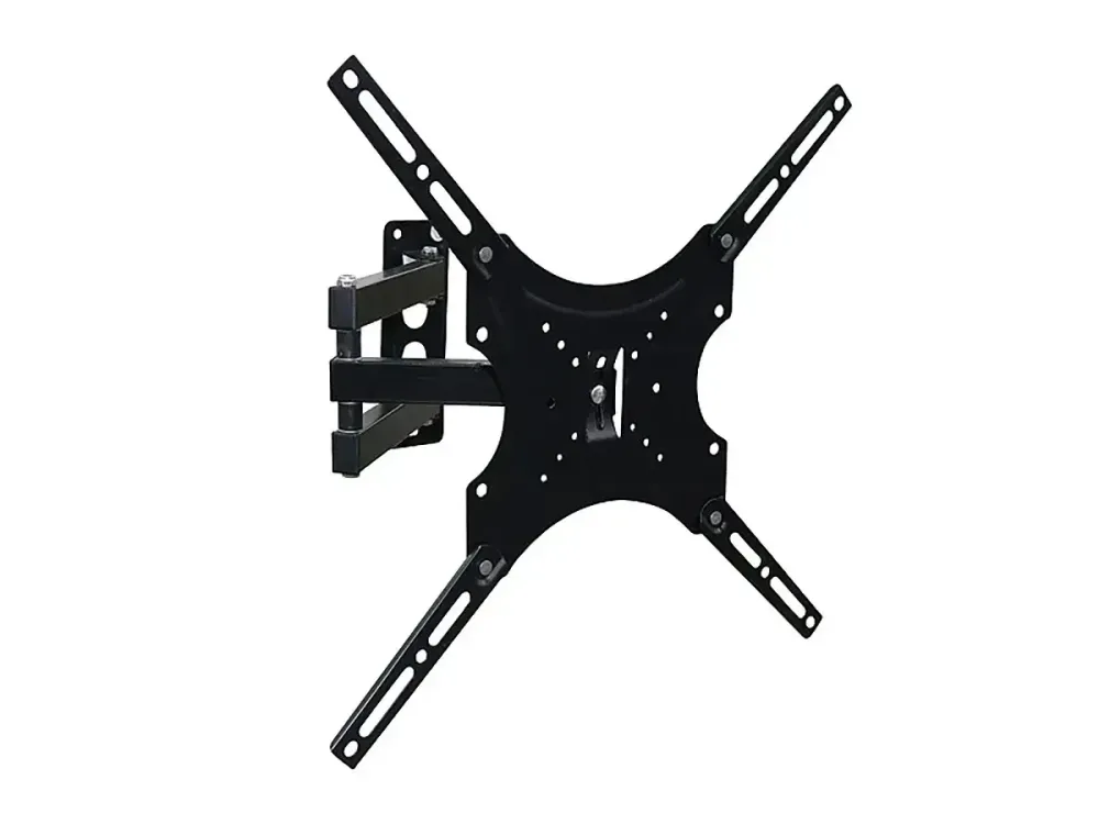 Настінне консольне кріплення для телевізора HDL-117B-2 14"-55", металеве, поворотне, похило, надійне, чорне Одеса - фото 2