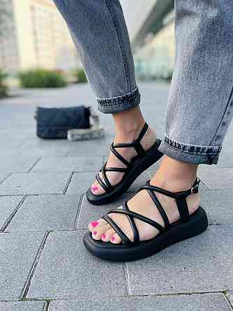 Vistani Босоніжки жіночі Vistani 500 чорні (літо, шкіра натуральна) (5269) 37 Коломия