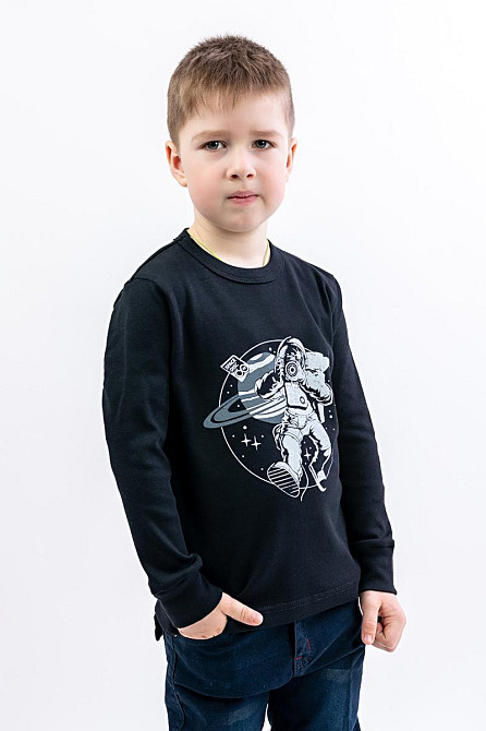 Світшот дитячий, Космос, чорний топ Крохатушка одяг Київ - фото 1