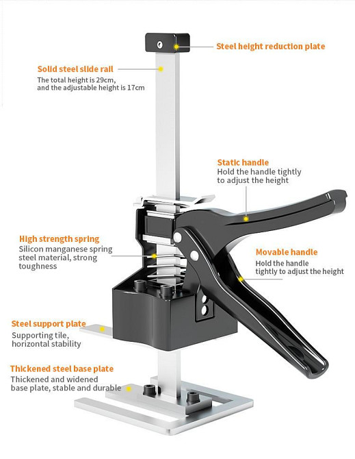 Регулировщик высоты плитки,подъемник для плитки,регулятор высоты плитки,локатор плитки(premium class) JNZ (000001125469) Киев - изображение 6