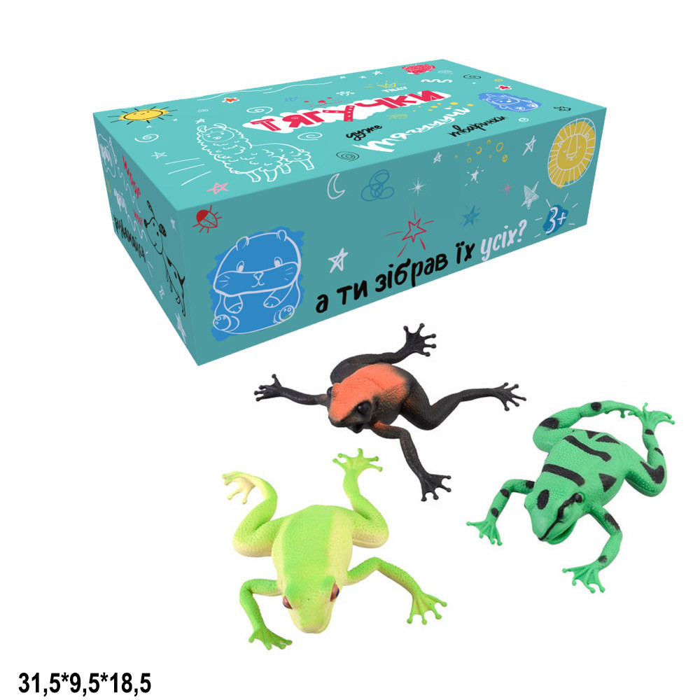 UKR Жаба Гонконг A118-617 тягнучка 6'' 3в.24шт.в кор.31,5*9,5*18,5 /8/192/, шт Киев - изображение 1