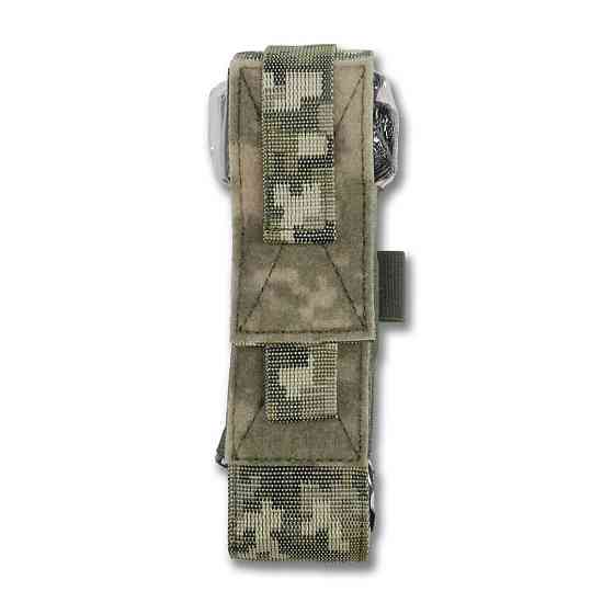 Подсумок под турникет открытого типа с креплениями для тактических ножниц и маркера пиксель Киев