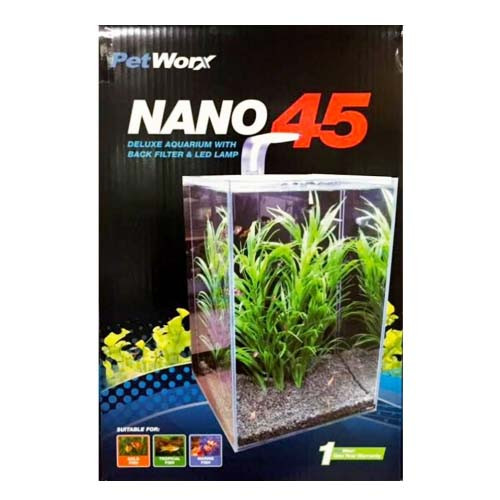 Акваріумний набір PetWorx Nano-45 з обладнанням, 40 л, 30х30х45см Київ - фото 1