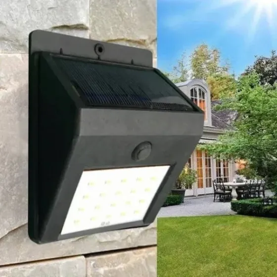 Лампа діодна Bailong Solar день-ніч BL-609-30SMD, сонячна панель, акумулятор, 30 SMD світлодіодів Київ