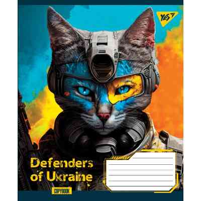Тетрадь Yes А5 Defenders of Ukraine 60 листов, клетка (766469) Винница