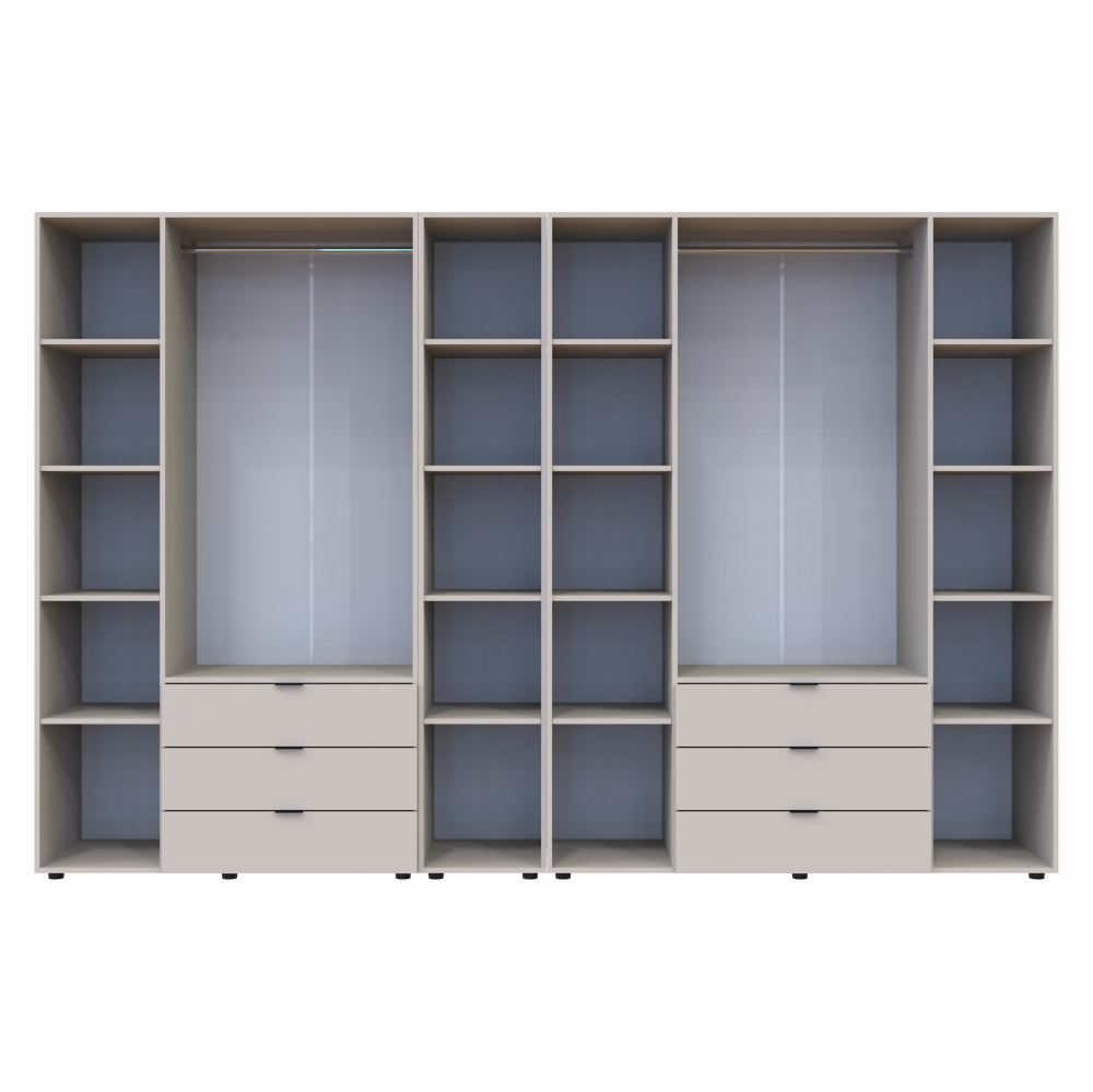 Комплект шкафов для одежды Doros Гелар (3 шт.) 309,4х49,5х203,4 см Кашемир (DRS-011253) Львов - изображение 6