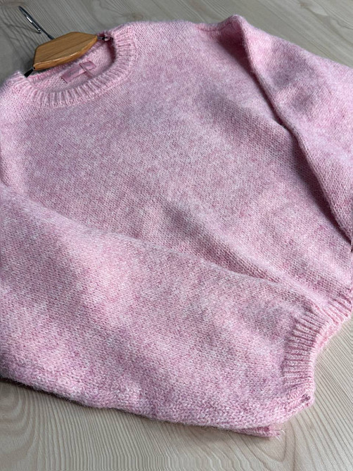 Свитер женский Fancy Matinee 6119 оверсайз меланж, розовый, one size Киев - изображение 4