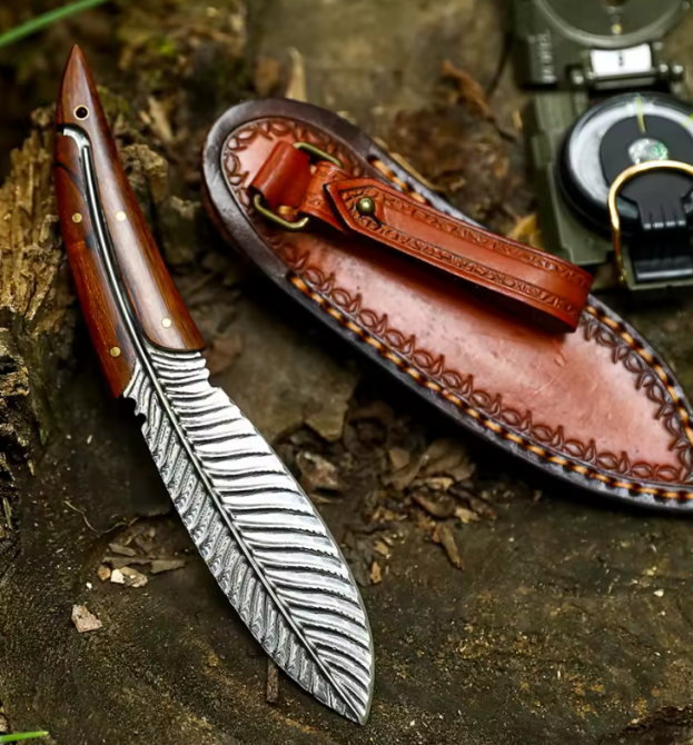 Ніж мисливський Damascus Fixed 4 Дніпро - фото 2