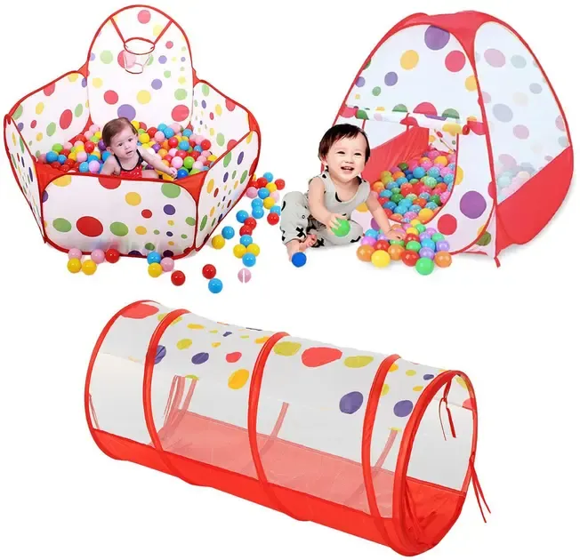 Палатка детская игровая замок 3 в 1 Домик-Шатер-Бассейн Коломия - фото 3