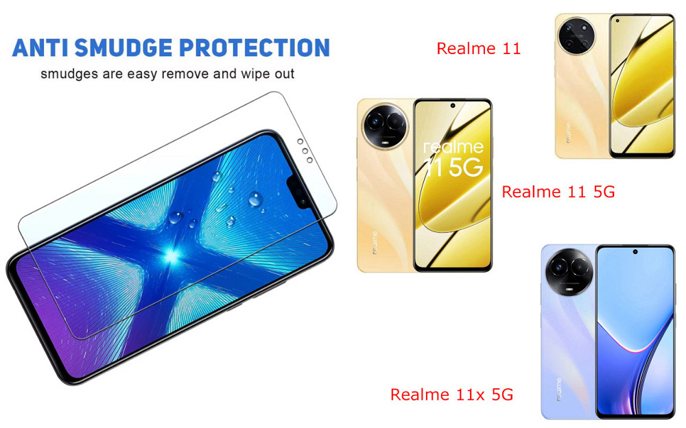 Защитное стекло NeoGlass для Realme 11, Realme 11 5G, Realme 11x 5G – ультрапрозрачное и устойчивое Киев - изображение 3