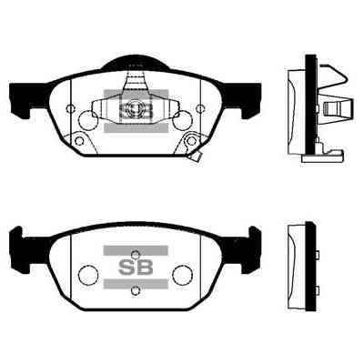 Тормозные колодки HI-Q SP1605 Винница