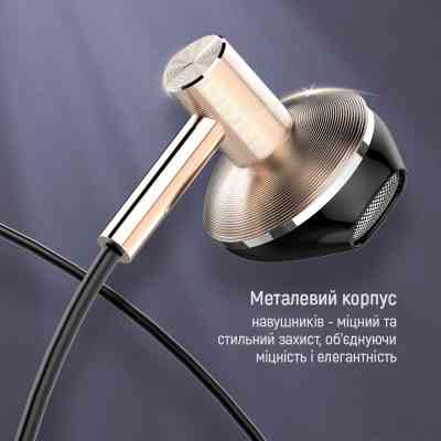 Навушники ColorWay Slim 3.5 mm Wired Earphone Blast 2 Black (CW-WD02BK) Вінниця