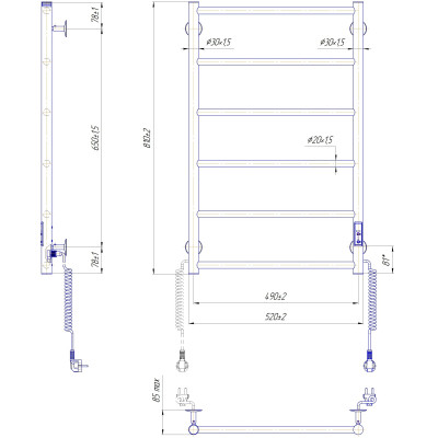 Сушарка для рушників MARIO Класік F НР-ITR К (2.3.0703.10.G) Вінниця - фото 4