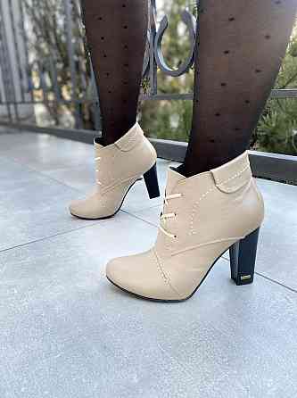 Черевики жіночі YDG-bellini 603 бежеві (весна-осінь, шкіра натуральна) (1042) лише 37р.38р. 38 Коломия