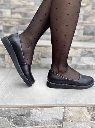 BOGATKO Балетки жіночі BOGATKO 8131 чорні (весна-осінь, шкіра натуральна) (3543) Коломыя