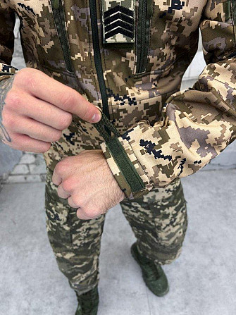 Тактическая куртка SoftShell софтшел пиксель легкая XXL Киев - изображение 11