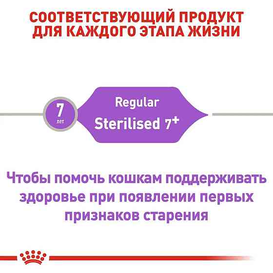 Royal Canin Sterilised 7+ (Роял Канін Стерелайдз 7+) сухий корм для стерилізованих кішок 7-12 років Запоріжжя