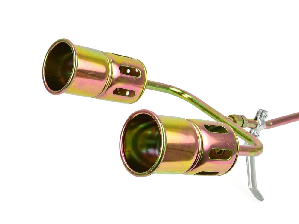 Газовий пальник покрівельних робіт "GeKo" довжиною 85см  на 2 сопла 60мм і шлангом 5,0м Київ - фото 4