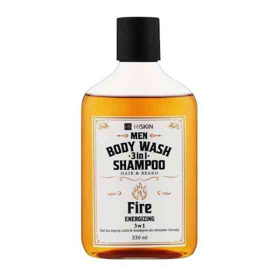 Гель для душу 3в1 Палаючий Віскі Body Wash and Hair and Beard Shampoo Whisky Fire HiSkin 330 мл Київ