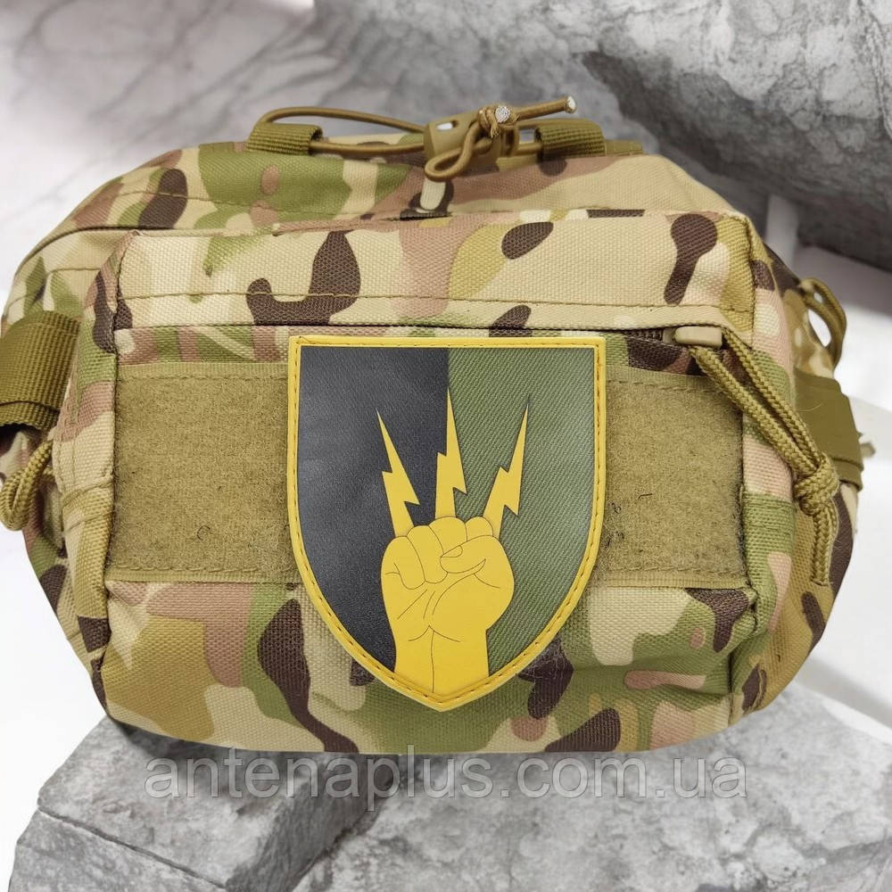 ЗСУ 76 окремий полк зв'язку та радіотехнічного забезпечення олива шеврон / патч Київ - фото 3