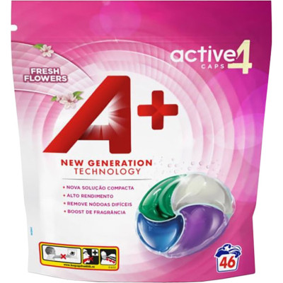 Капсулы для стирки A+ Fresh Flowers 4 в 1 46 шт. (8435495818441/8435495836278) Винница - изображение 1