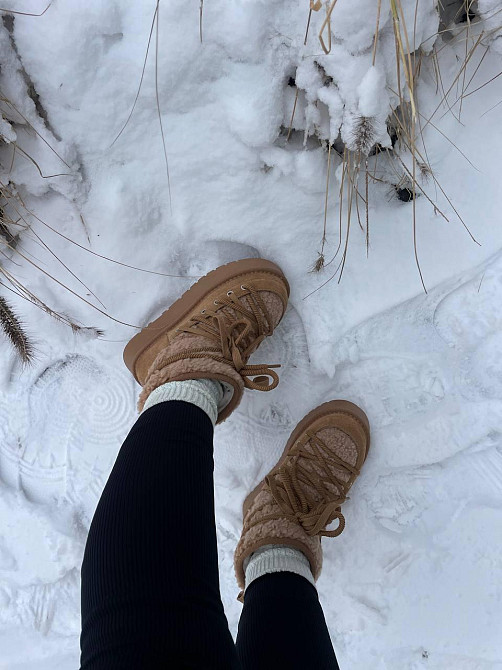 Hengji Угги жіночі HENGJI руді натуральна замша высота 13 см размер 36-40 (5676) Коломыя - изображение 10