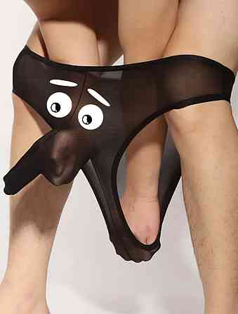 Трусы слоны для мужчин эротические S черный Киев