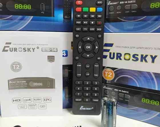 Приставка Т2 тюнер ресивер приемник EuroSky ES-14 DVB-T/T2/C IPTV YTV. Харьков