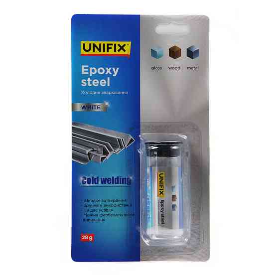 Холодная сварка белая 28г (блистер) UNIFIX Рівне