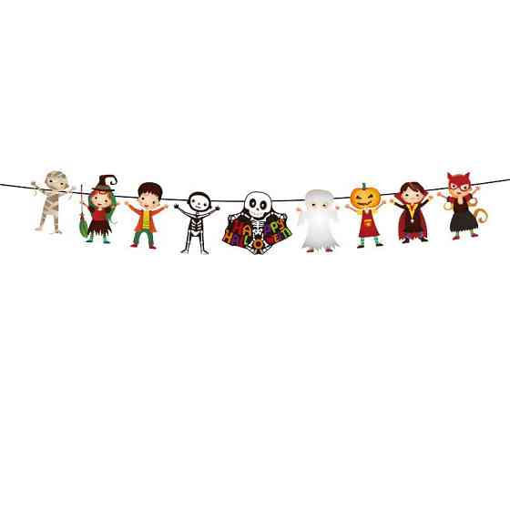 Гірлянда для Хелловіну декор 280 см різнобарвний Київ
