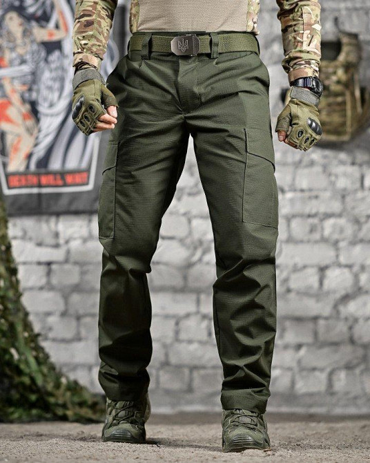 Тактические штаны  мужские рип-стоп хаки Одесса - изображение 10