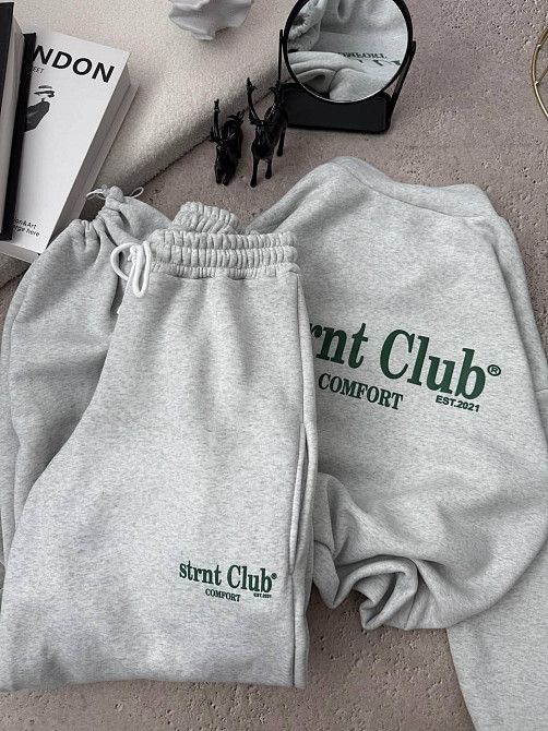 Жіночий трендовий костюм костюм-двійка тринитка на фліс Меланж Одеса - фото 4