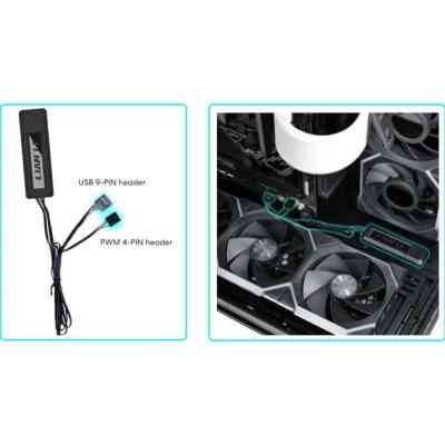 Контроллер вентилятора Lian Li Wireless Controller, Black (G89.RF-T-B.01) Вінниця