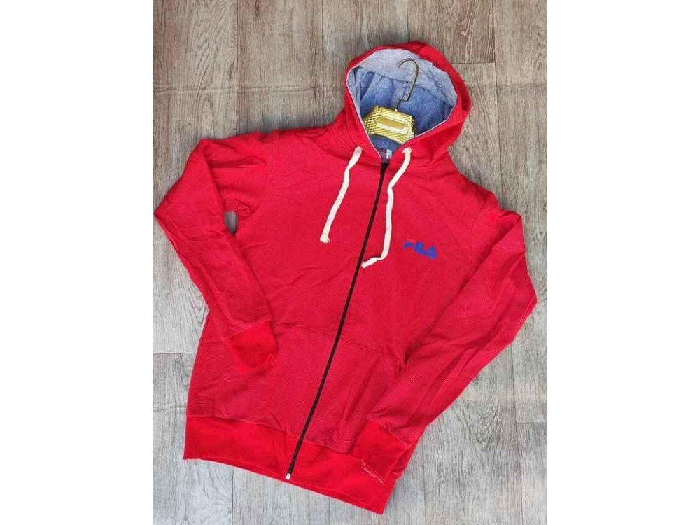 Кофта червоний спортивна чол на блискавці FILA р.XL ТМ OSM Київ - фото 1