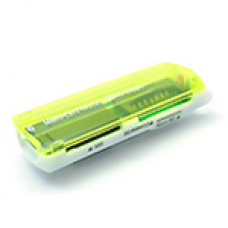 Універсальний кардрідер 4в1 MERLION CRD-7GR TF/Micro SD, USB2.0, Green, OEM Полтава