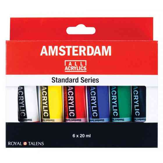Набір акрилових фарб AMSTERDAM STANDARD 6х20мл Київ